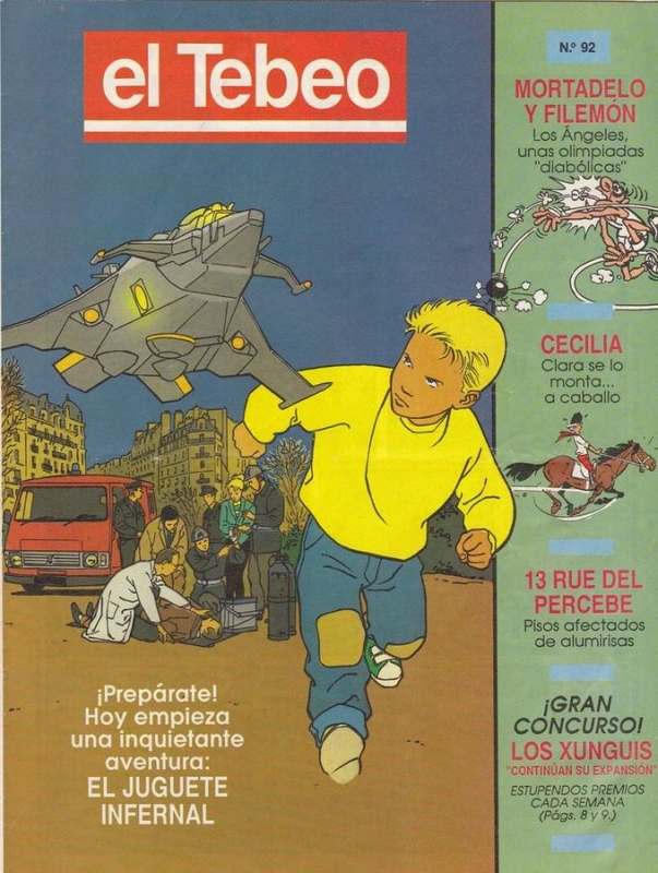 Zz VENDIDO COMIC EL TEBEO Nº 92 MORTADELO Y FILEMON, CECICLIA, 13 RUE DEL PERCEBE, ETC.  VENDIDO
